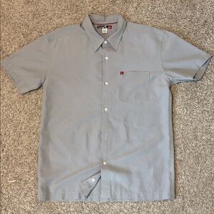 Quiksilver Light Gray Casual Button Down Shirt